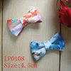 New wholesale custom vintage printing bow tie lapel pin machine cut wlth long needle pin for men suits