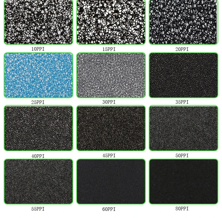 Reticulated Polyurethane Open Cell Mesh ppi 1060 fish tank aquarium Filter Foam Sponge Products