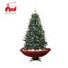 UK Stuffed Christmas Tree, Snowing Christmas Tree with clear white LED Bulbs
