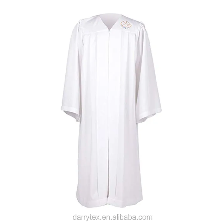 Classic Matte White Adult Church Clergy Choir Robe - Buy Church Choir ...