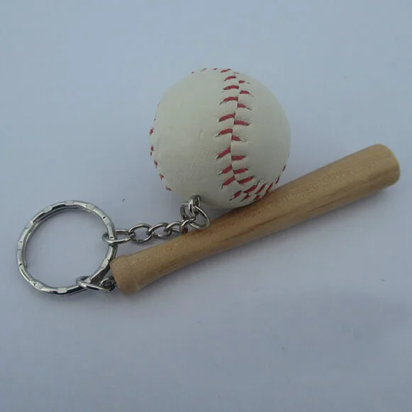 3 Inch Wood Baseball Bat Style Keyring Mini Bat Keychain Buy Baseball