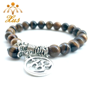 Br 12309 2 Mala Boho Jewelry Ohm Bracelet For Men Buddha Lotus Yoga Br 12309 2 Mala Boho Jewelry Ohm Bracelet For Men Buddha Lotus Yoga Charm