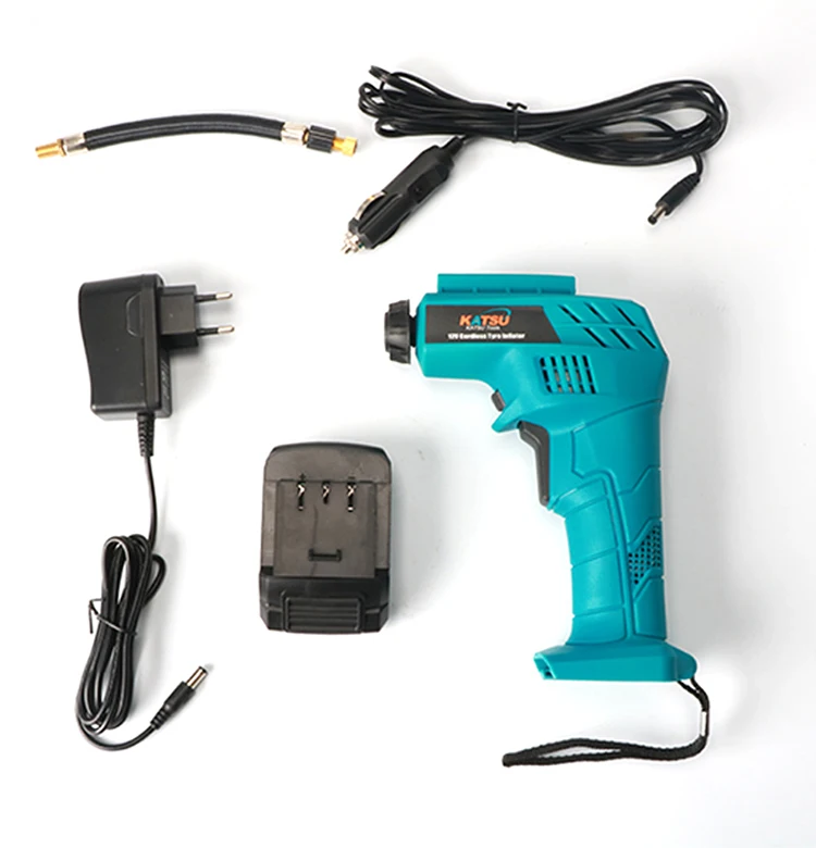 12v Mini Rechargeable Battery Powered Electric Portable Car Air Pump