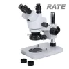 7X-45X Stereo Trinocular Microscope Zoom 1X CTV C-mount 144 LED Ring Light for PCB Soldering