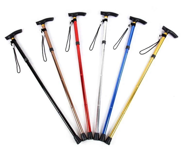 Elderly Care Products Five Section Aluminium Alloy Folding Crutch - Buy ...