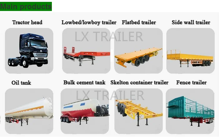 Factory hot sale low price wood / timber transport semi trailer truck
