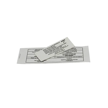 Eco Friendly Care Instruction Printed Size Labels Baby Clothing