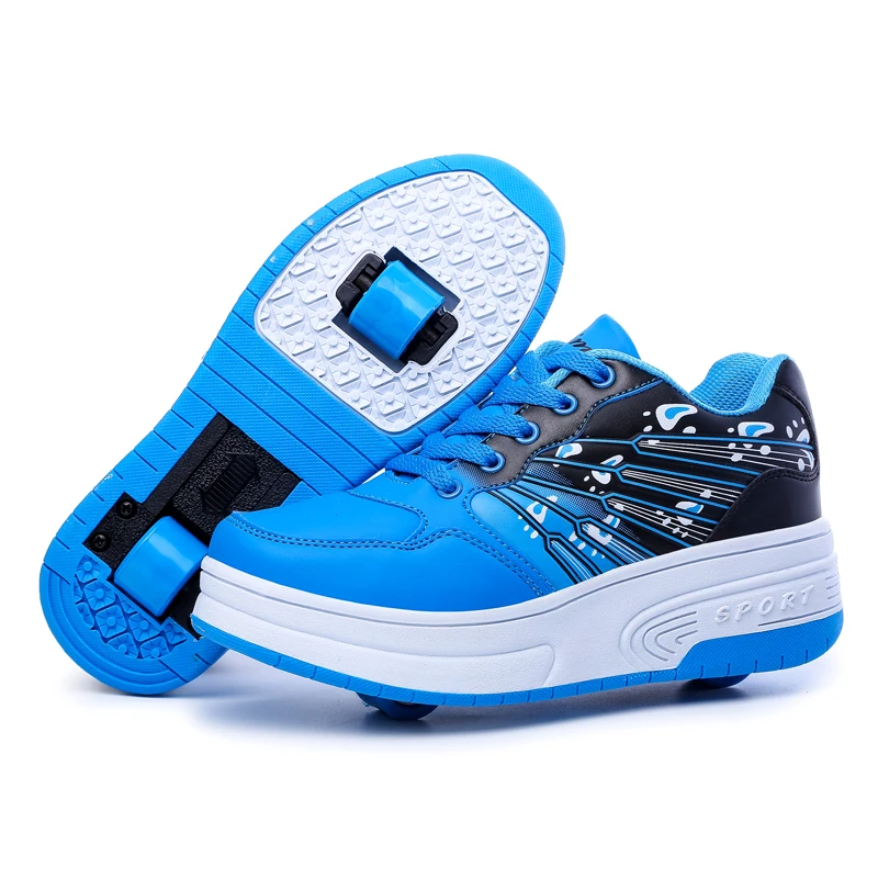 2016 Heelys Children Adult Shoes With Wheels Kids Fashion Sneakers Sport Casual Wheel Roller Skates For