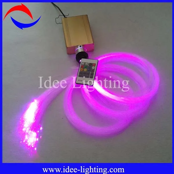 color changing 16W LED fiber optic light generator with wireless remote