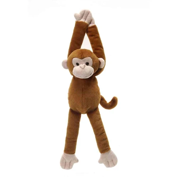stuffed monkey with velcro hands