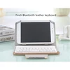7 inch Adjustable Rechargeable Bluetooth 3.0 Wireless Keyboard Leather Case For Android Tablet