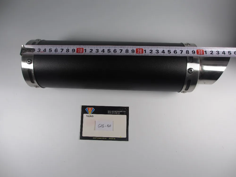 GY6 50cc universal titanium motorcycle scooter exhaust pipe muffler silencer