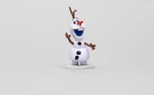 6pcs Lot Anna Elsa Hans Kristoff Sven Olaf Vinyl Doll Toys frozenly Doll Action Figures Birthday