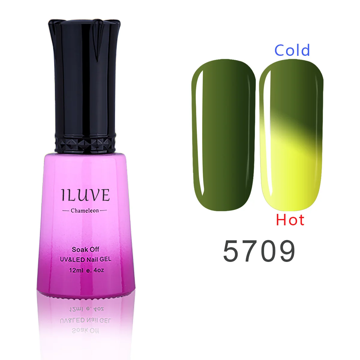 iLuve Fashion Temperature Nail Gel Color Change Chemeleon Nails Salon UV LED Lamps Gel Nails
