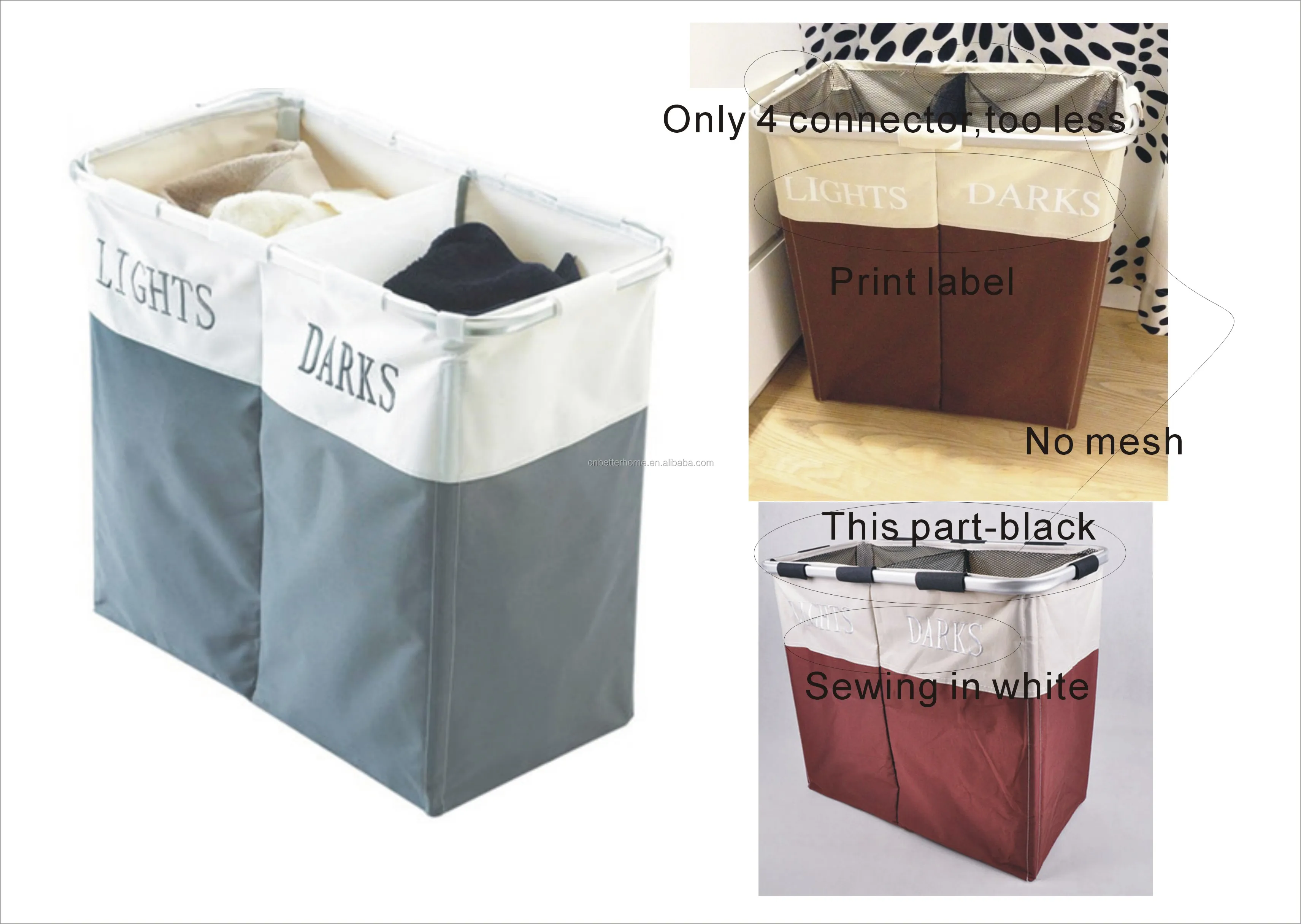 Laundry Sorting Bins/extra Large Laundry Hamper Buy Laundry Sorting