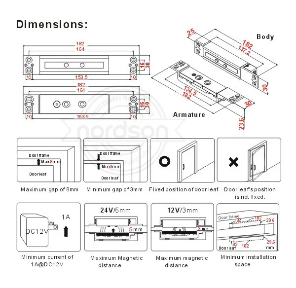 Shear magnetic lock схема подключения