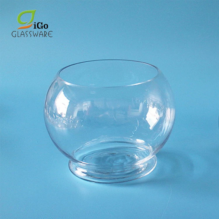 Wholesale Clear Round Glass Bowl Vase 10"inch Buy Fish Bowl Vase