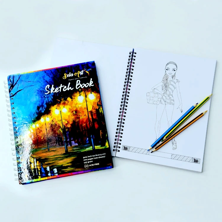 Notebook Colouring With Pencils / Crayons/ Coloring Book / Sketch Book