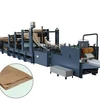 fully automatic brown mini flat square bottom carry food sheet fed shopping kraft small grocery paper bag making machine