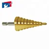 Quick Change Shank Titanium-coated Step Drill Bit