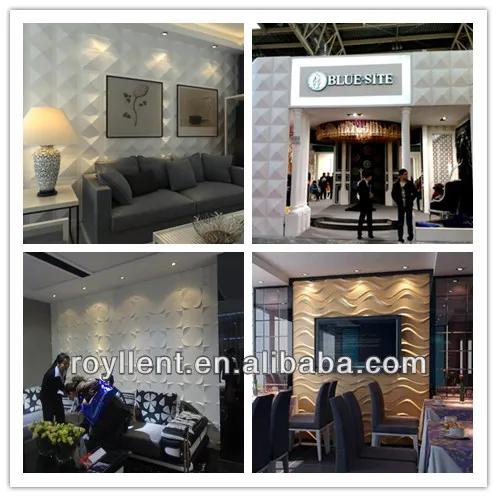 hot sale 3d wall paper 3D PC wall panel in high quality