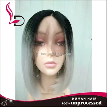 short cut human hair lace front wigs