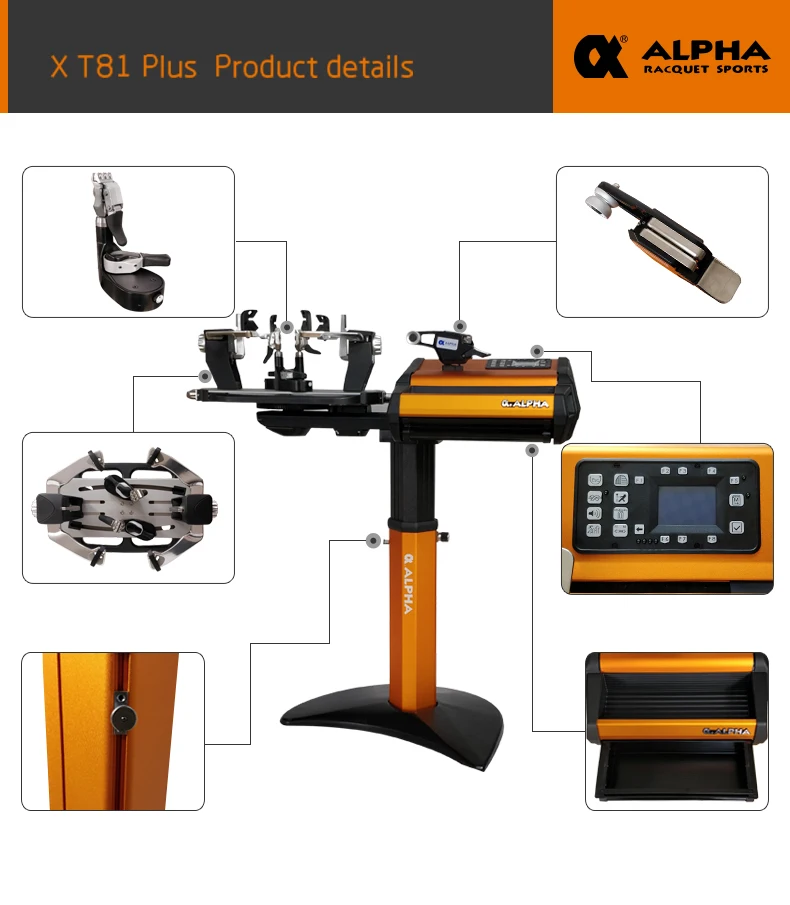 Alpha Computer Tennis Stringing Machine For Automatic Badminton Racquet