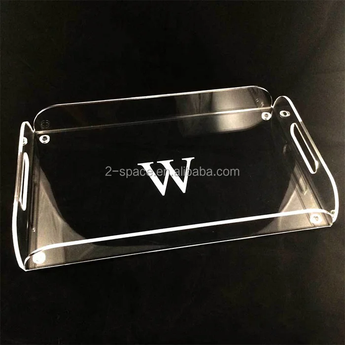 Personalized Wedding Events Acrylic Serving Tray Transparent Custom