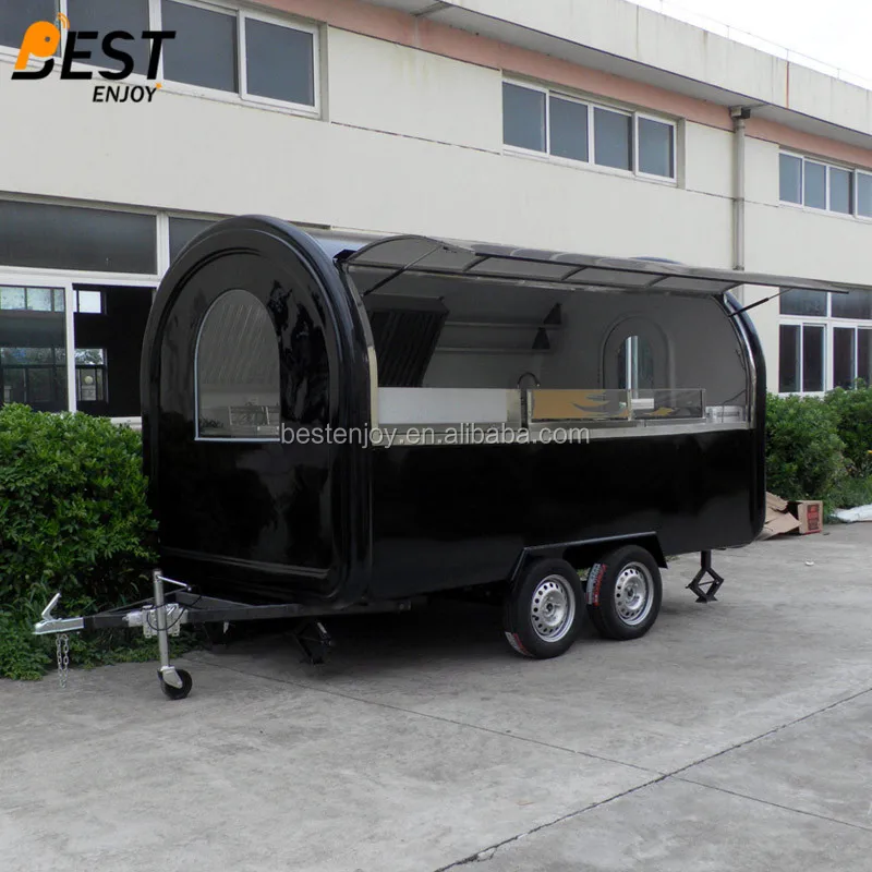 mobile food cart with frozen yogurt machine - 01