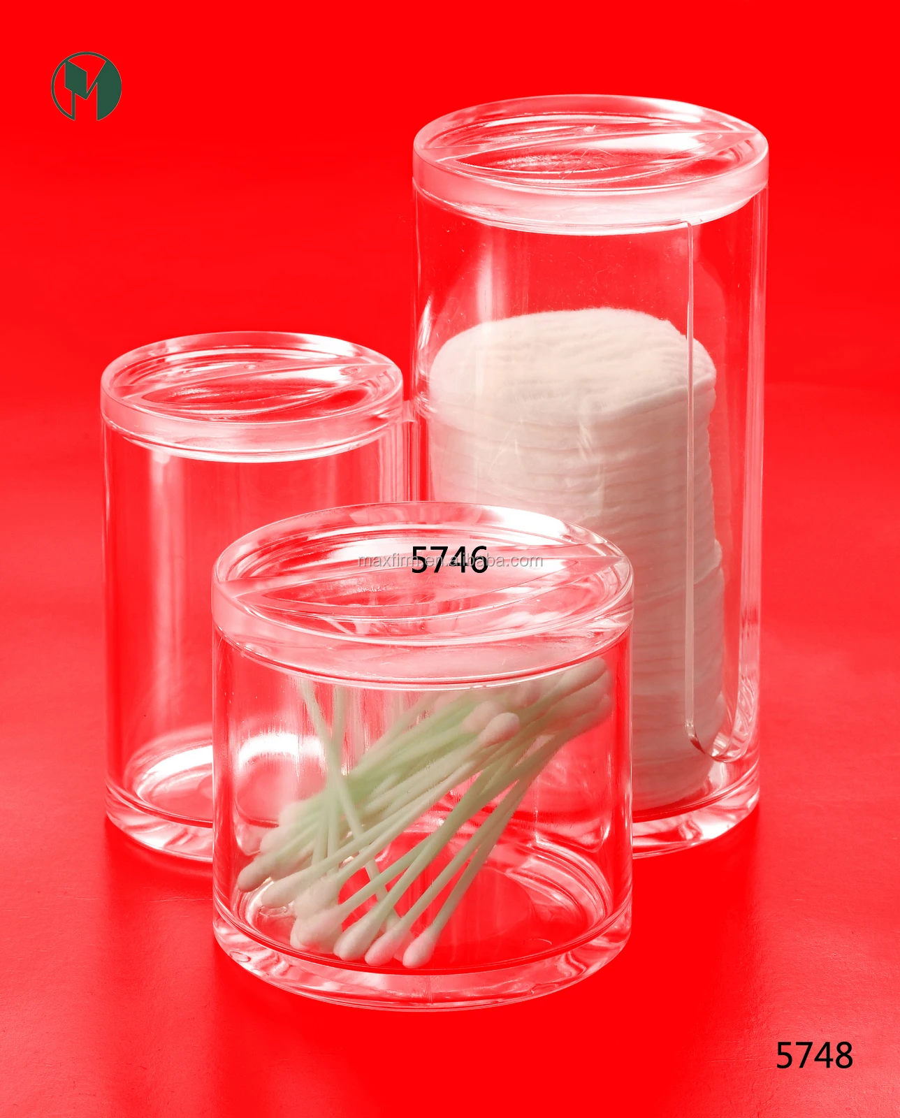 Clear 100 Acrylic Deep Cotton Ball Holder Cotton Buds Organizer Buy