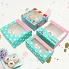 Custom logo printed paper cupcake package bakery food boxes
