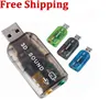 USB to 3D Audio USB External Sound Card Adapter 5.1 Channel Sound Professional Microphone 3.5mm Interface De Audio