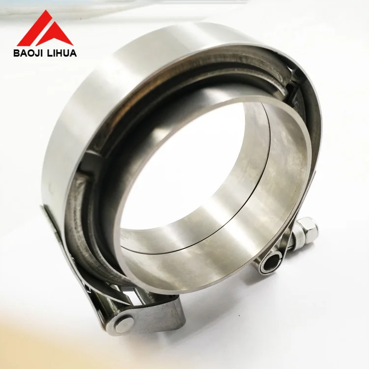 Automobile 3" Titanium V band exhaust flanges