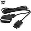 LBT 2018 1.8m Black PVC RGB Scart Video AV Cable Cord Lead Gaming Compatible with Nin tendo N64 NGC Gamecube SNES Controllers