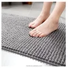 100% polyester microfiber chenille rug soft bedroom mat non slip bathroom shower mat