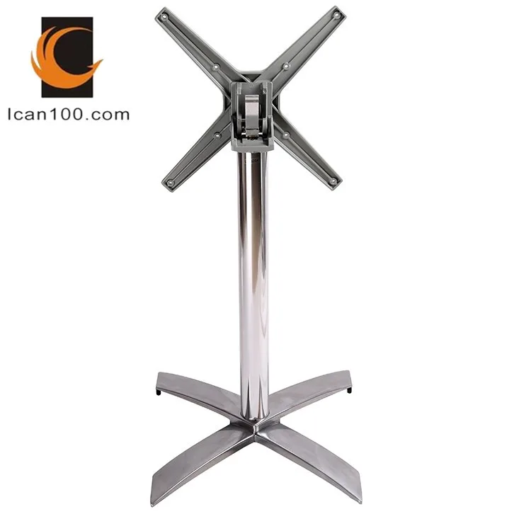 Metal Dining Table Legs Outdoor Furniture Adjustable Feet Folding