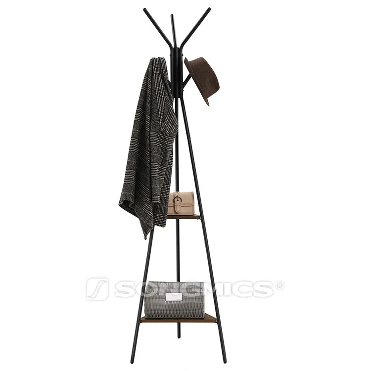 Vasagle Industrial Antique Corner Coat Rack,Cloth Rack,Coat Stand With