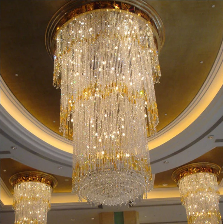 Premium Quality Custom Hotel Crystal Chandelier Hotel Restaurant