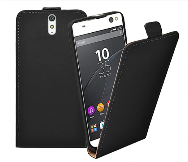 Ultra Slim Flip Leather Cover Case for Sony Xperia C5 Mobile Phone Case