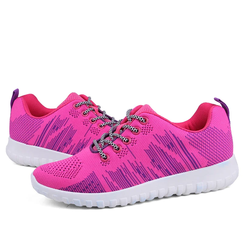 Manufactory Wholesale Women Knitting Fabric Shoes,Breathable And ...