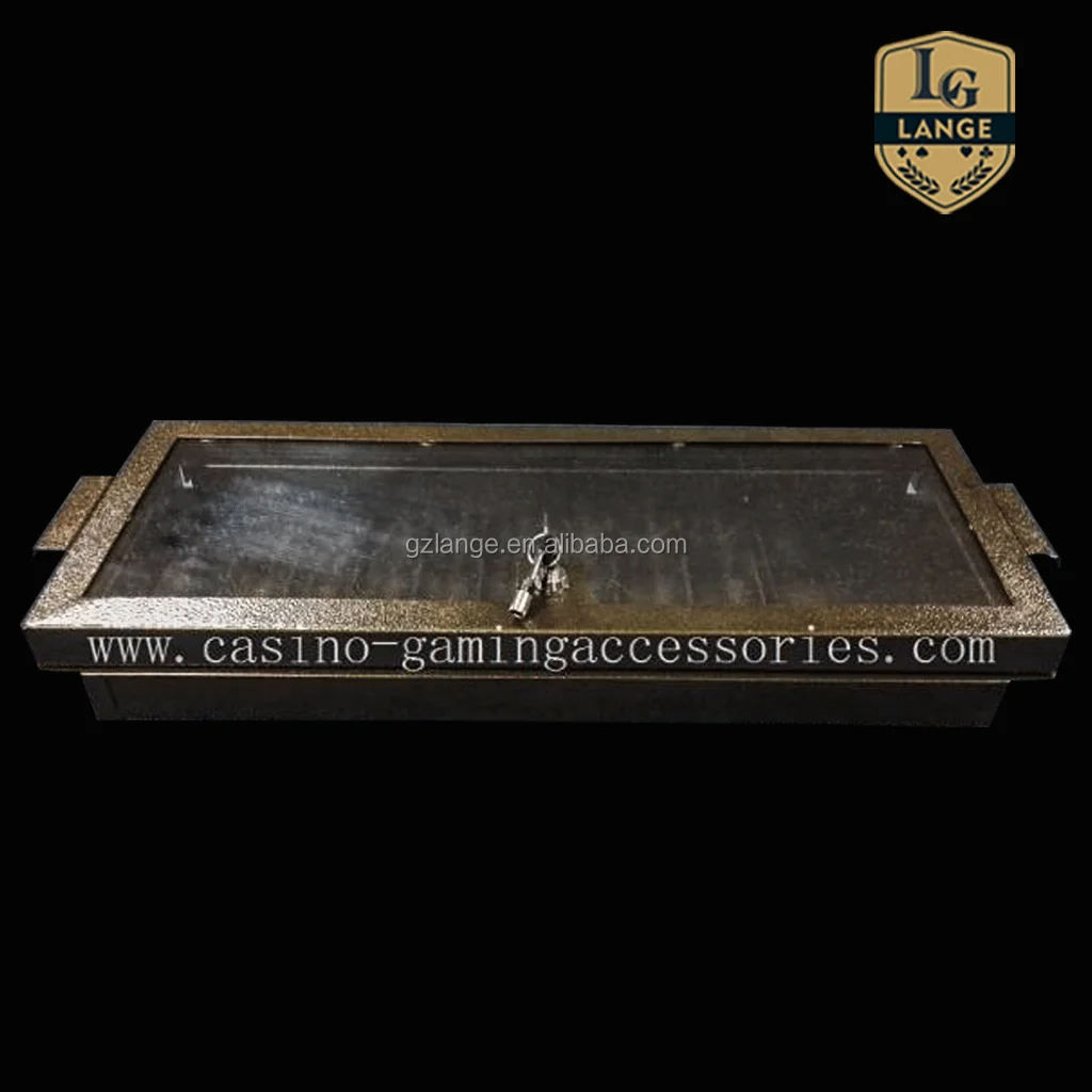 10 Rows Professional Metal Poker Chip Tray,Casino Dealer Chip Tray