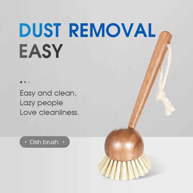 Masthome Ecofriendly All Natural Bristle Bamboo Dish Brush For Wooden
