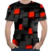 C31 2018 full sublimation printing square pattern printed mens long sleeves 3D printing t shirts