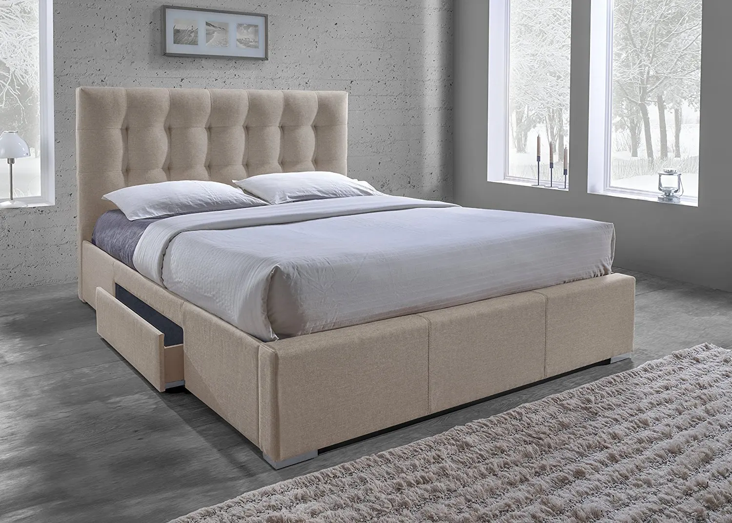 your zone grid tufted upholstered sofa bed