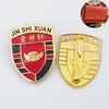 Nickel Free Hot Selling Shield Design Custom Metal Pattern/Logo Engraved Label for Backpack Hardware