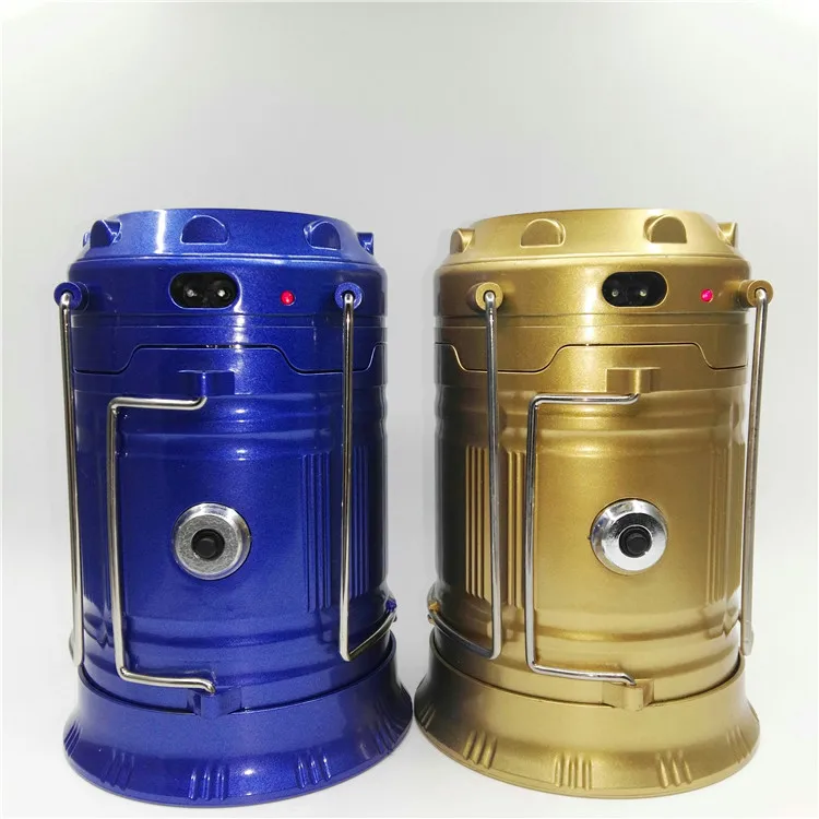 Telescopic solar led camping lantern rechargeable camping lantern light 5900T