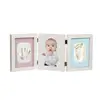 Baby Kids Handprint Footprint Clay Special DIY Imprint Drying Clay Photo Frame