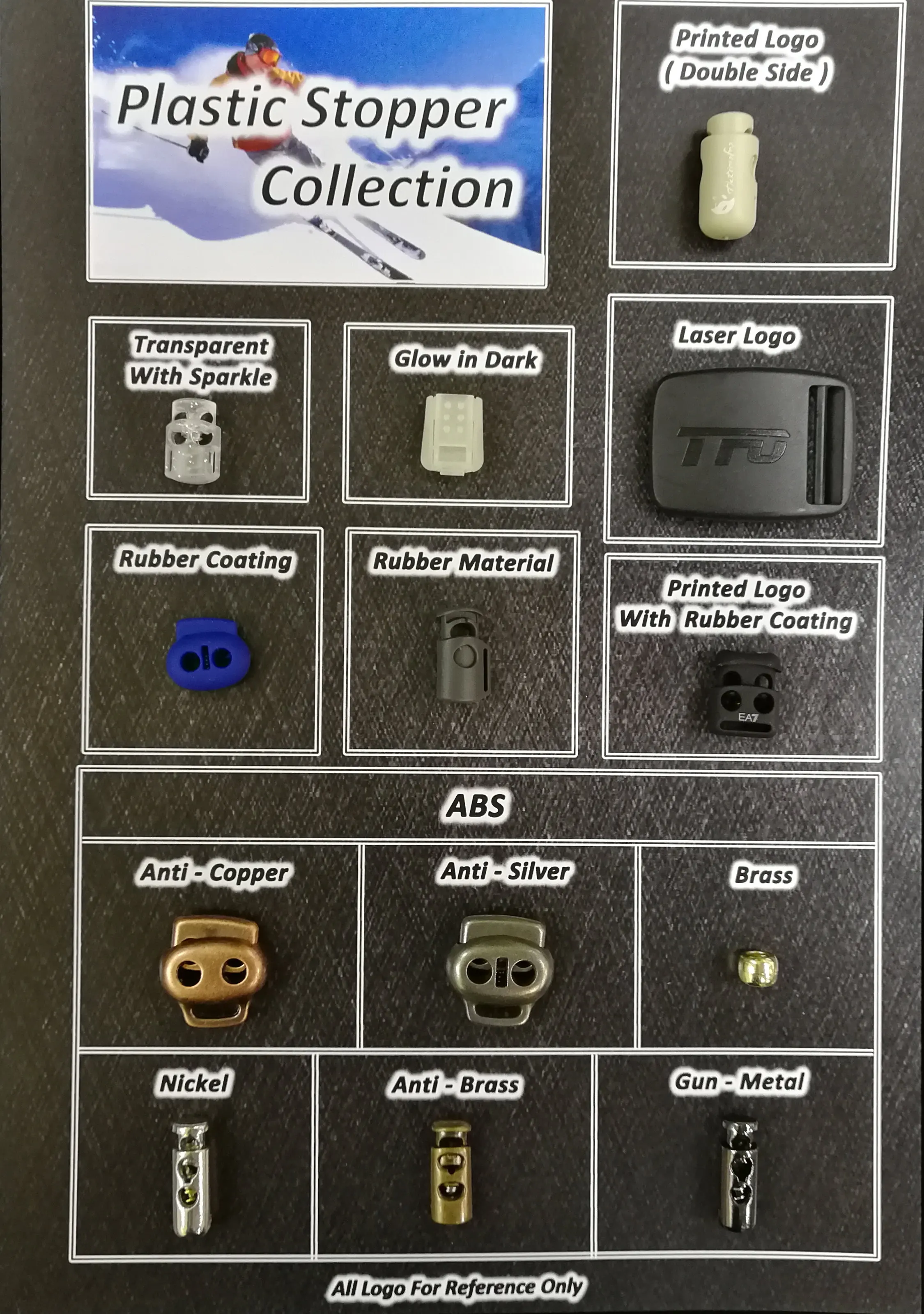 Wholesale Colorful Washable Clothing Decoration Plastic Cord End Zip