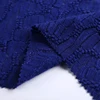 Free sample blue shiny silver thread knitting suit lining fabric jacquard