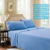 Blue White Orange Comforter Sets luxury 100% Cotton bed sheet